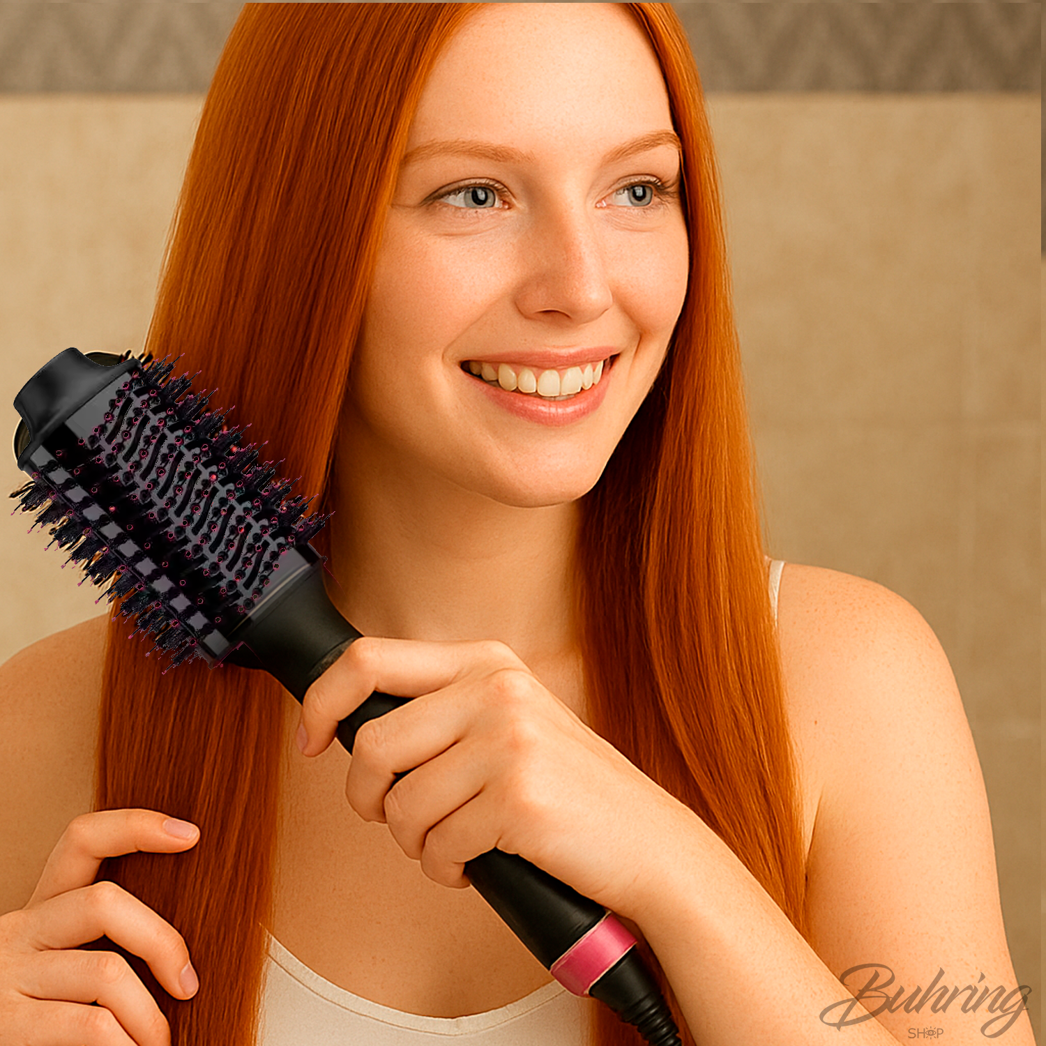 Cepillo Secador 4 en 1 – Seca, alisa, riza y da volumen.