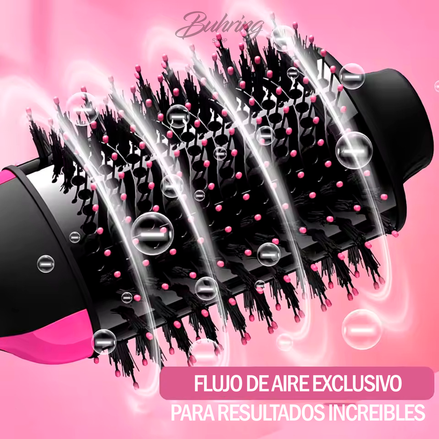 Cepillo Secador 4 en 1 – Seca, alisa, riza y da volumen.